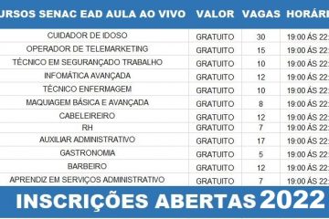 AmEmPauta: Senac Parintins ofertas mais de 350 vagas em cursos gratuitos